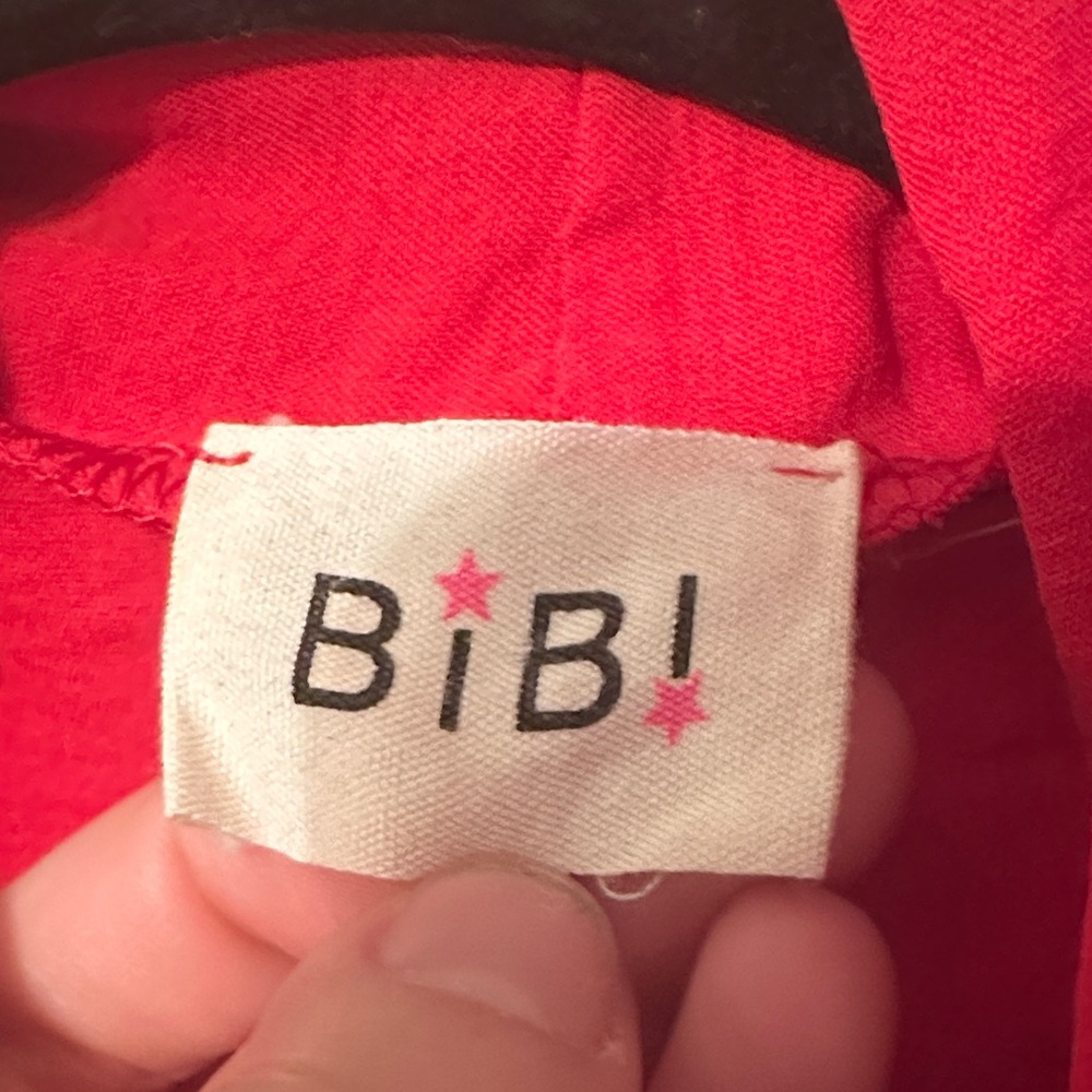 BiBi Bold Red Romper - Picture 2 of 4